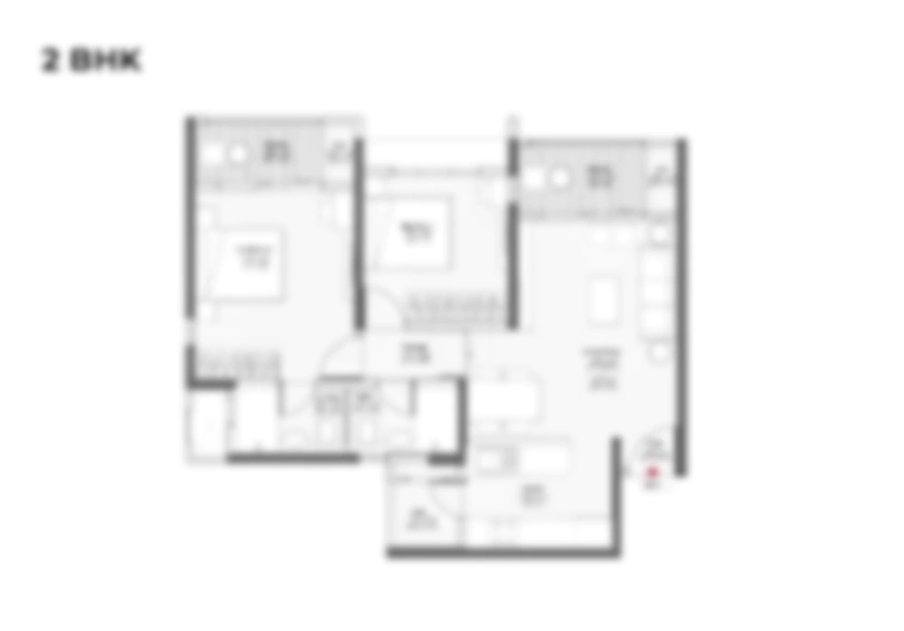 2 BHK + Deck