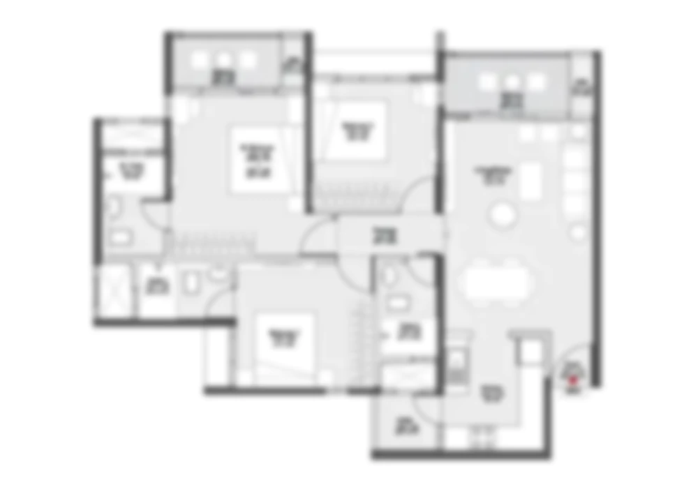 3 BHK + Deck